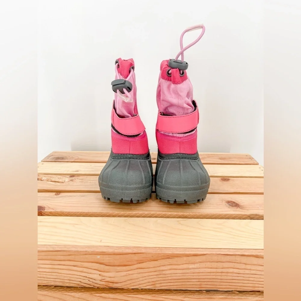 Columbia Girl Winter Snow Boots Black Pink